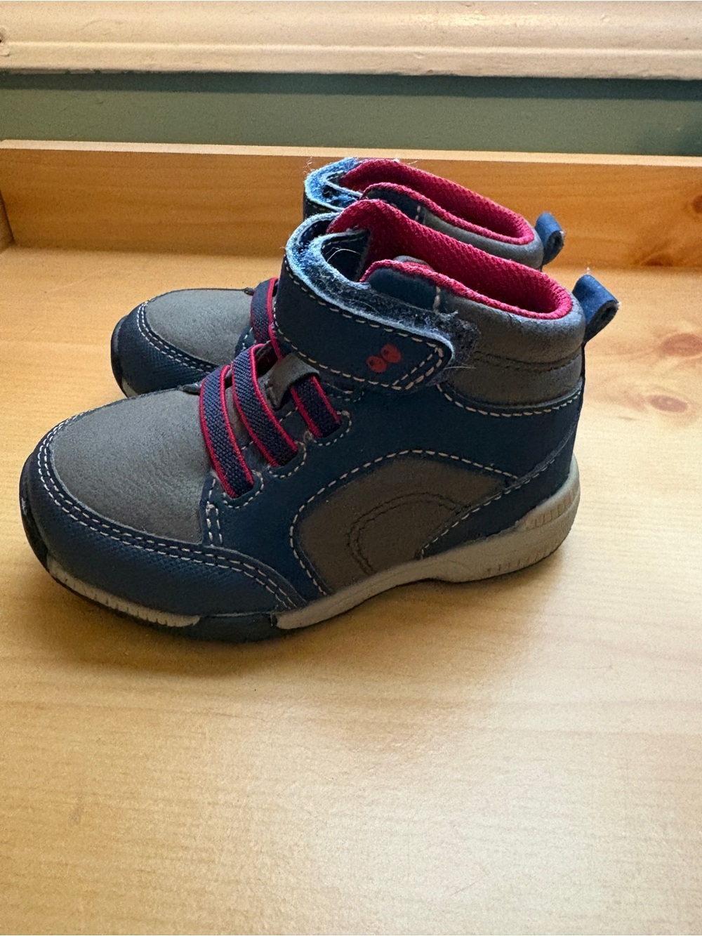 Surprize by Stride Rite Dallas Boots Navy/Charcoal Toddler 5